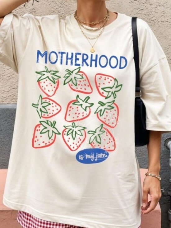 Tops - Motherhood is My Jam T-Shirt - Mother's Day Gift Shirt